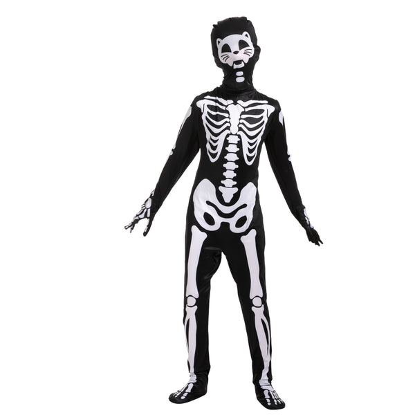 Cat Second Skin Skeleton Costume for Role Play Cosplay- Child