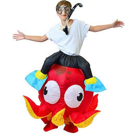 Inflatable Ride-On-Octopus Costume - Child