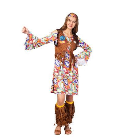 Women Hippie Costume Cosplay Role Play- Adult