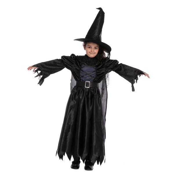 Black Witch Costume Cosplay for Girls