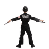 SWAT Officer Costume Role Play Cosplay - Child