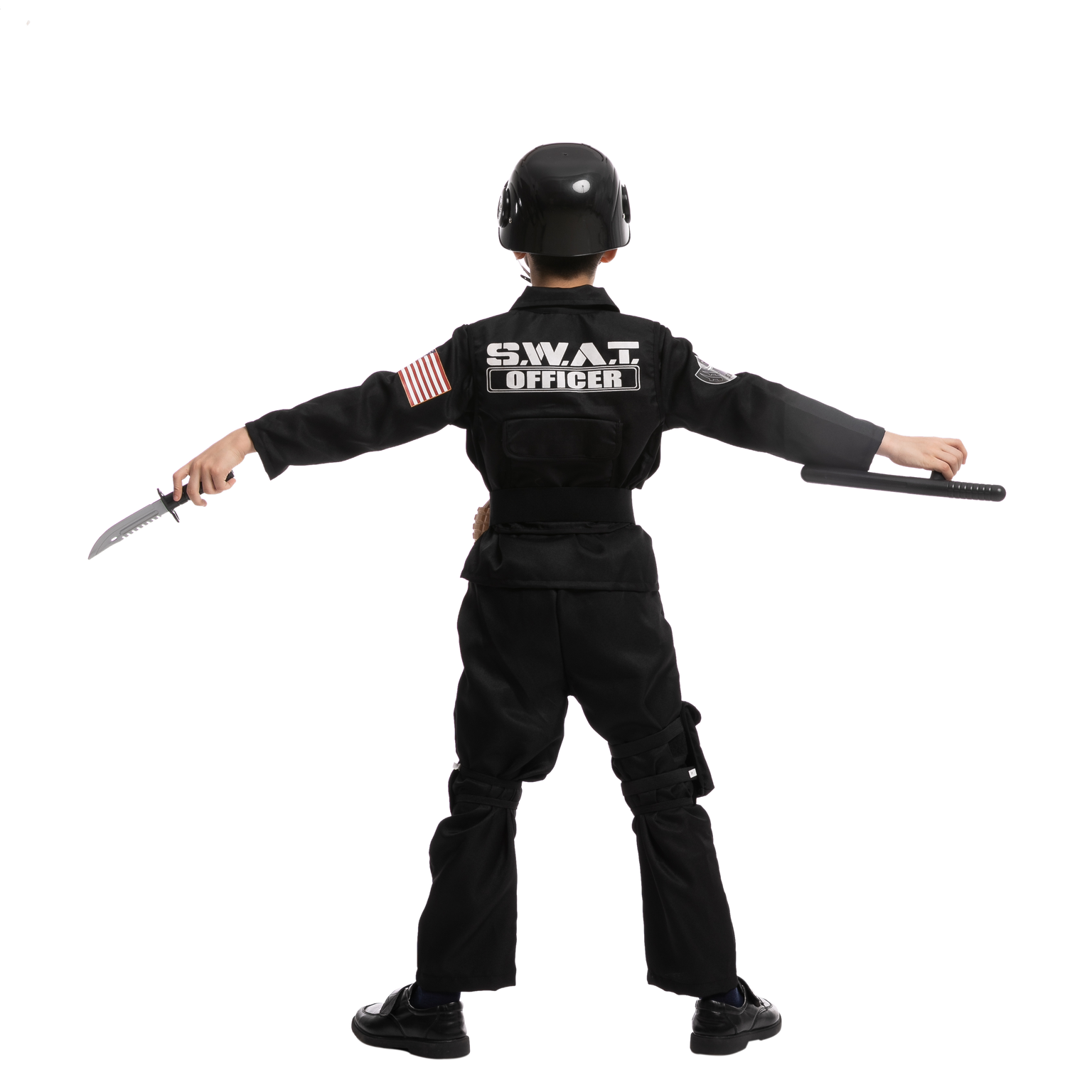 Spooktacular Creations Kids SWAT Costume, SWAT Police Officer Costume for  Boys Halloween Dress Up