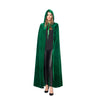 Long Hooded Velvet Cloak Cosplay Costume Role Play - Women