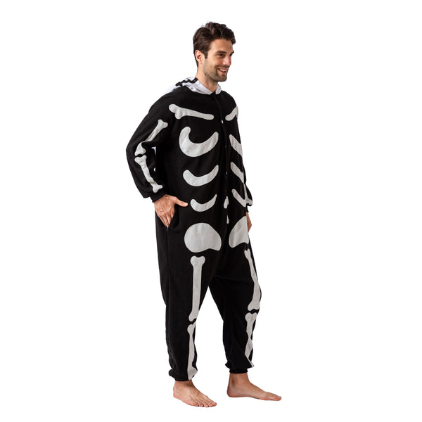 Skeleton Onesie Pajama Costume - Adult - Spooktacular Creations