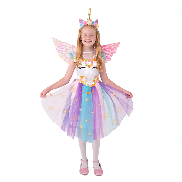 Child Girl unicorn Sequin Light up costume