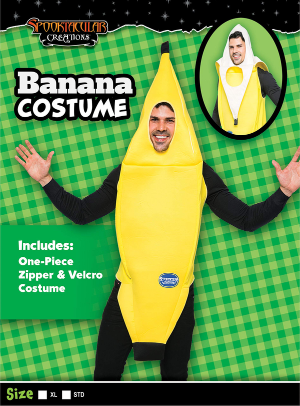 Adult Unisex Banana Costume - Unisex