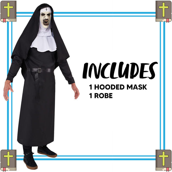 Adult Men Scary Nun Costume