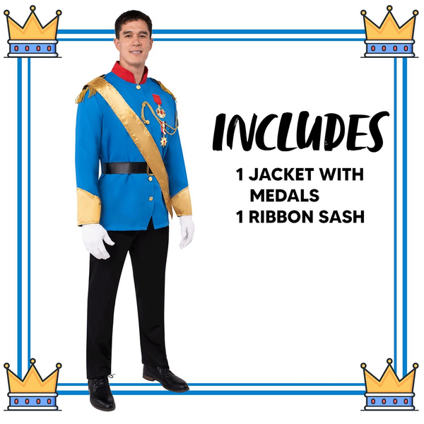 Adult Men Prince Charming Costume