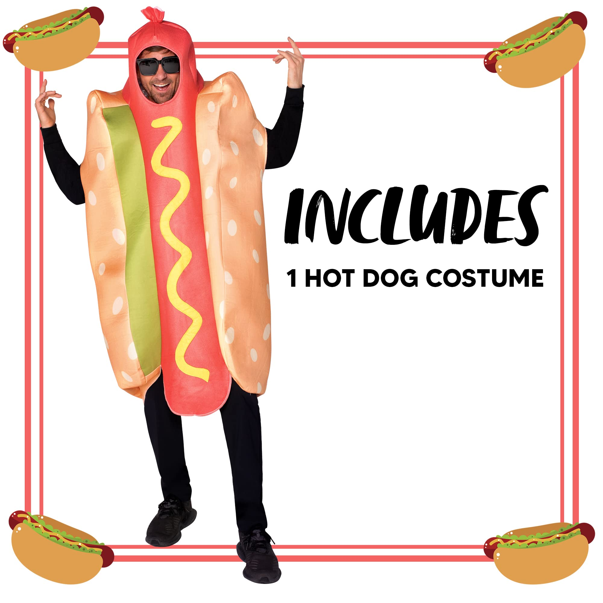 Mens hot dog clearance costume