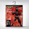 Child Unisex Red Flame Ninja Costume