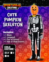 Child Boy Cute pumpkin skeleton costume