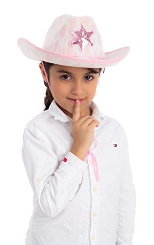 Pink Cow Print Cowboy Hats, 2 Pack