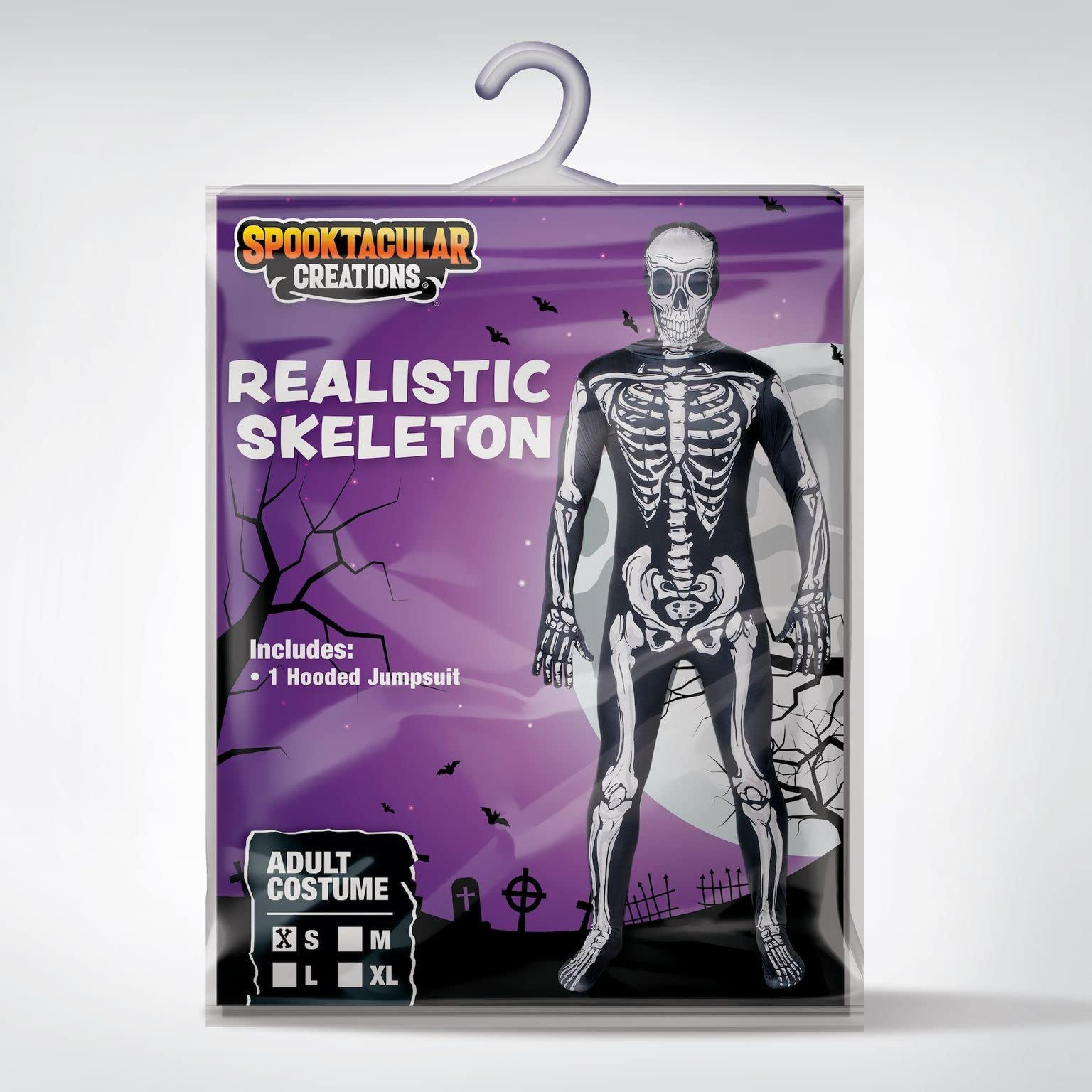 SPOOKTACULAR Men Realistic Skeleton Jumpsuit Costume Spooktacular  Creations