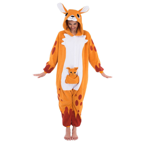 Kangaroo Onesie Costume Pajamas - Adult - Spooktacular Creations