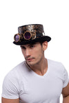 Victorian Steampunk Top Hat w/Classic Goggles Vintage Accessories Set for Adult - Spooktacular Creations