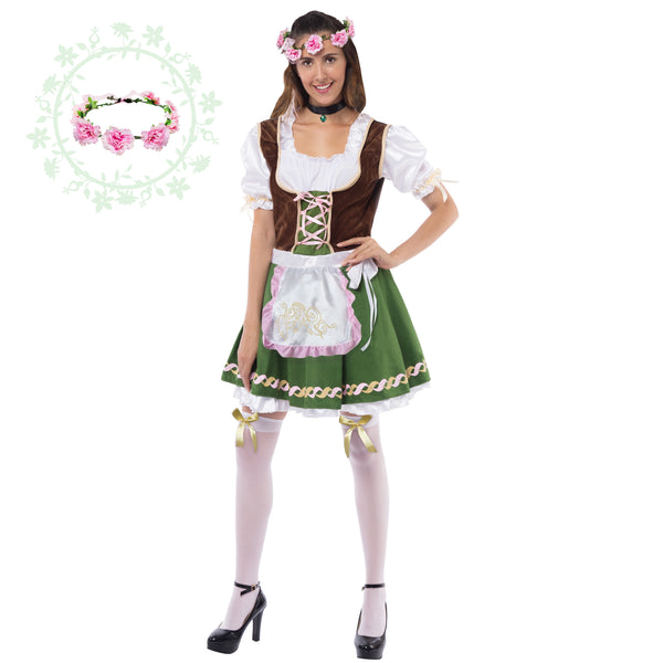 Women's German Oktoberfest Costume Set Cosplay - Adult