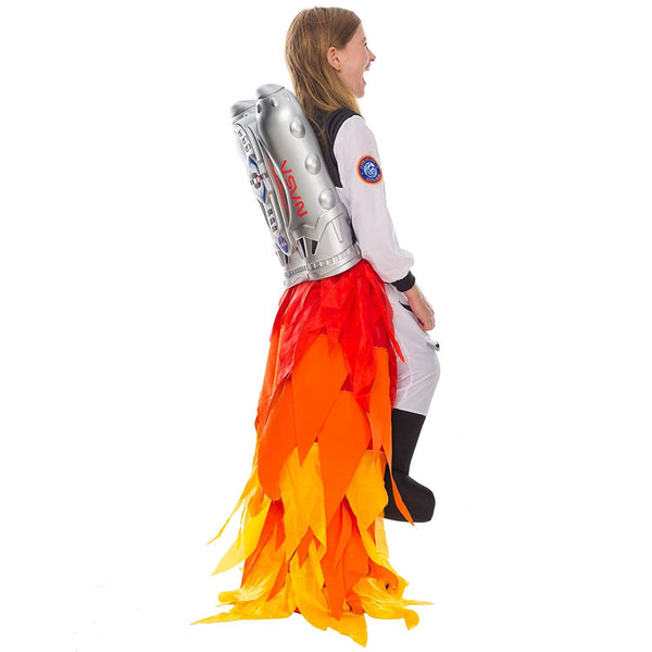 Flying Astronaut Suit with Flame Pants Jet Pack for Cosplay- Child