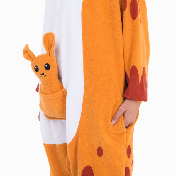 Kangaroo Onesie Costume Pajamas - Adult - Spooktacular Creations