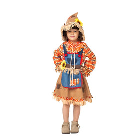 Sunflower Sweet Scarecrow Costume for Girls Cosplay