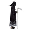 Grim Reaper Scary Skeleton Halloween Costumes with Glow Pattern for Men - Spooktacular Creations