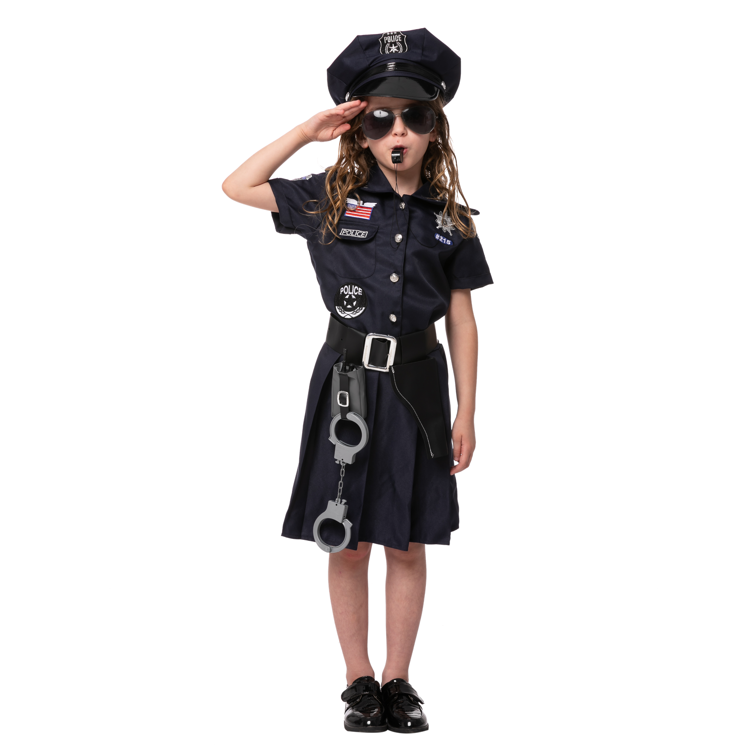 Girls Police Costume - Gem