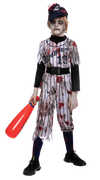 Scary Baseball Player Zombie Costume Cosplay - Child