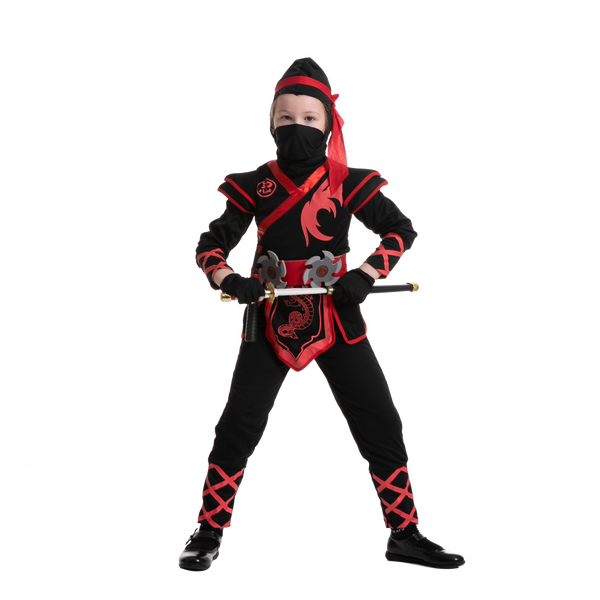 Red Ninja Costume for Girls Cosplay - Child