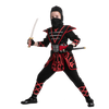 Samurai Red Ninja Costume for Girls Cosplay- Child