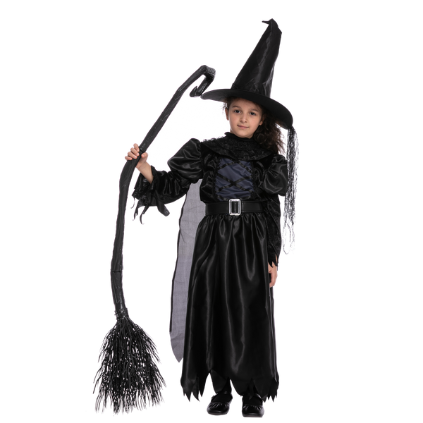Black Witch Costume Cosplay for Girls