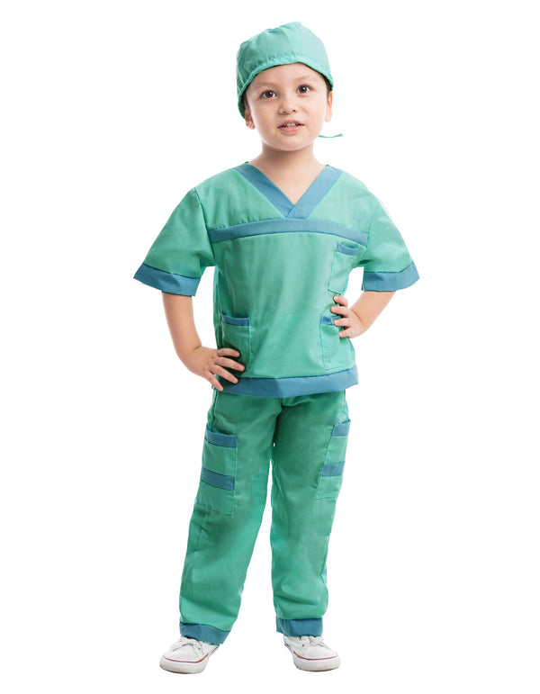 Green Dr. Scrubs Vet Costume for Kids