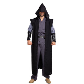 Master of Dark with Hooded Robe Cloak Tunic Cosplay Costume- Adult