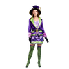 Crazy Mad Hatter Purple Victorian Circus Costumes for Women Cosplay- Adult