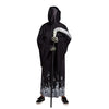 Grim Reaper Scary Skeleton Halloween Costumes with Glow Pattern for Men - Spooktacular Creations