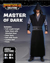 Master of Dark Fancy Gothic Costumes with Hooded Robe Cloak Tunic Outfit for Halloween Cosplay - Spooktacular Creations