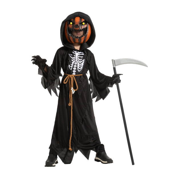 Boy Scarecrow Pumpkin Reaper Costume