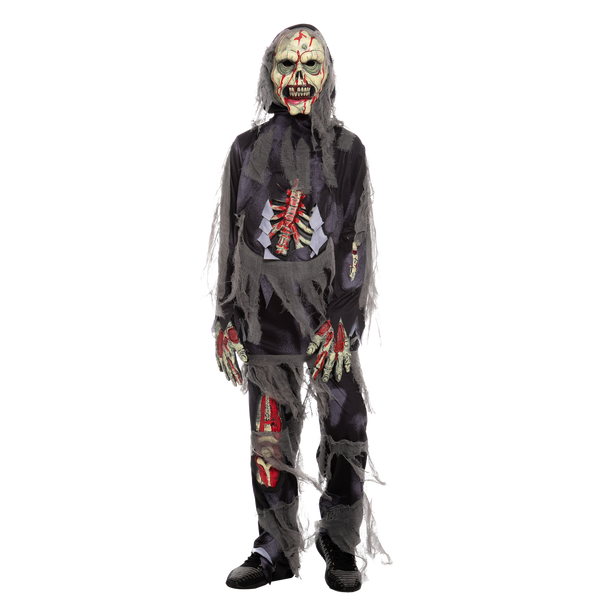 Horror Black Zombie Costume Cosplay - Child