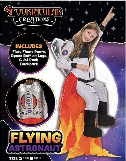 Kids Flying Astronaut Suit Halloween Dress Up Role-play Costume Flame Pants Jet Pack - Spooktacular Creations