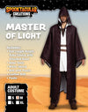 Master of Light Fancy Costumes with Tunic Hooded Robe Cloak Outfit for Halloween Cosplay - Spooktacular Creations