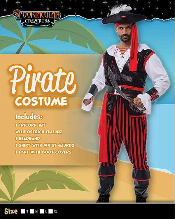 Men's Pirate Costume - Spooktacular Creations